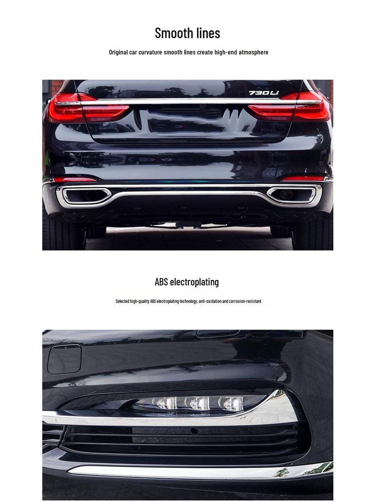 BMW 730Li/740Li Fender Trim, 750Li Front Fog Light, Rear Bumper Exhaust