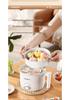 Multifunctional Mini Electric Cooker: All-in-One Pot for Steaming, Frying, Braising, and Cooking - Perfect for Dormitory Use.