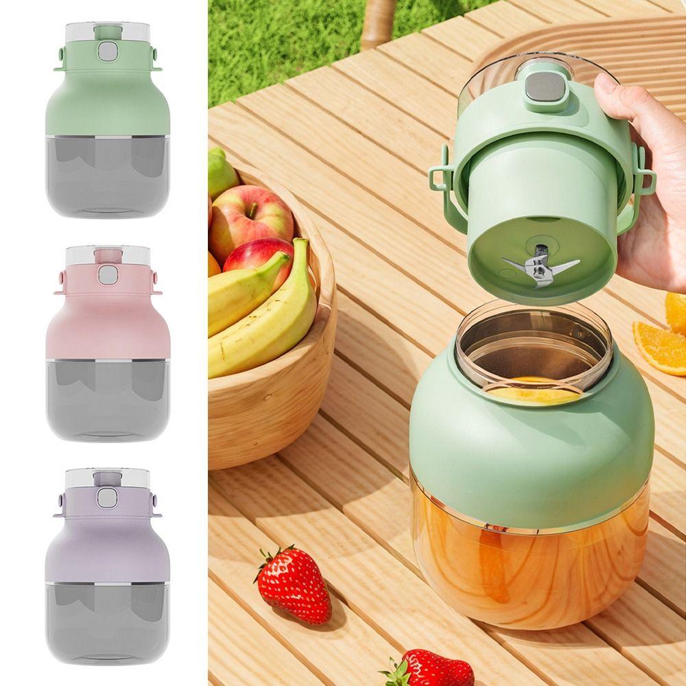 

Large Capacity Shaker Blender Multicolor 2-in-1 Fruit Juicer Multi-functional Blender Water Bottle зелений