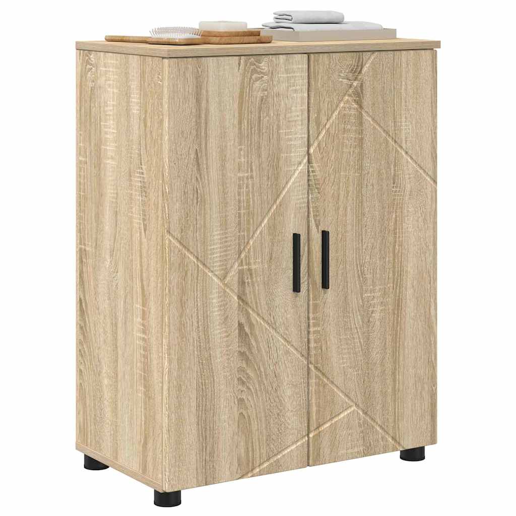 Bathroom Cabinet Sonoma Oak 60 x 35 x 80 cm