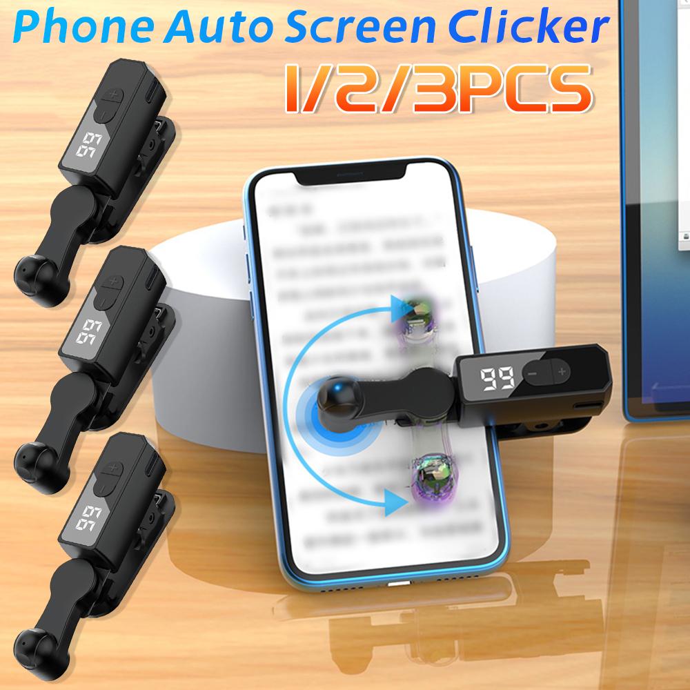1/2/3PCS Screen Auto Clicker For Smart Phone Apps Video Live Streaming Gadget Smartphone Game Screen Touch Tripods Screen Tapper 5