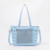 Ita-Tasche im japanischen Stil mit weichem Lederband - Große Kapazität, transparent, von Anime inspiriert, einzelne Schulter für Frauen und Mädchen