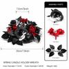 Artificial Floral Wreath Natural Colors Simulation Floral Wreath Decorative Flowers Wreath Mold-Resistant Nordic Candle Holder