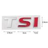 3D Metal Red TSI Logo Emblem Car Styling Badge Sticker Decal for VW Volkswagen Tiguan Polo Golf 4 5 6 MK6 Passat B5 B6 Zd1