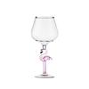 Flamingo Shaped Glass Cocktail Glasses - Set of 2