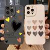 Heart Pattern Graphic Print Phone Case For iPhone 16 15 14 13 12 11 Pro Max XS XR X Plus SE 2 Shockproof Soft Silicone Cover