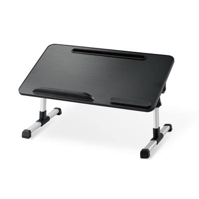Elecom Computertisch, niedrig, 5 Höhen, 4 Winkel, Laptop, Tablet, Handgelenk, Breite 520 x Tiefe 300 x Höhe 320, Tragkraft 10, schwarzer Holzschreibtisch, faltbar, Ebenen,