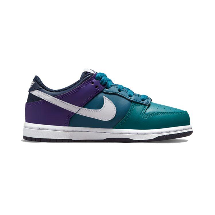 Nike Dunk Vintage Low top Skateboard Shoes Blue Purple Children Aged 3 7 Years Old DH9756-300