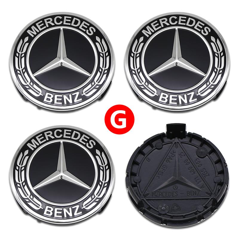 CRX1 Car Wheel Center Hub Caps 56mm 60mm 75mm ABS For Mercedes Benz W205 W166 W167 B C E S Class C200L GLC GLK CLA Replacement Parts