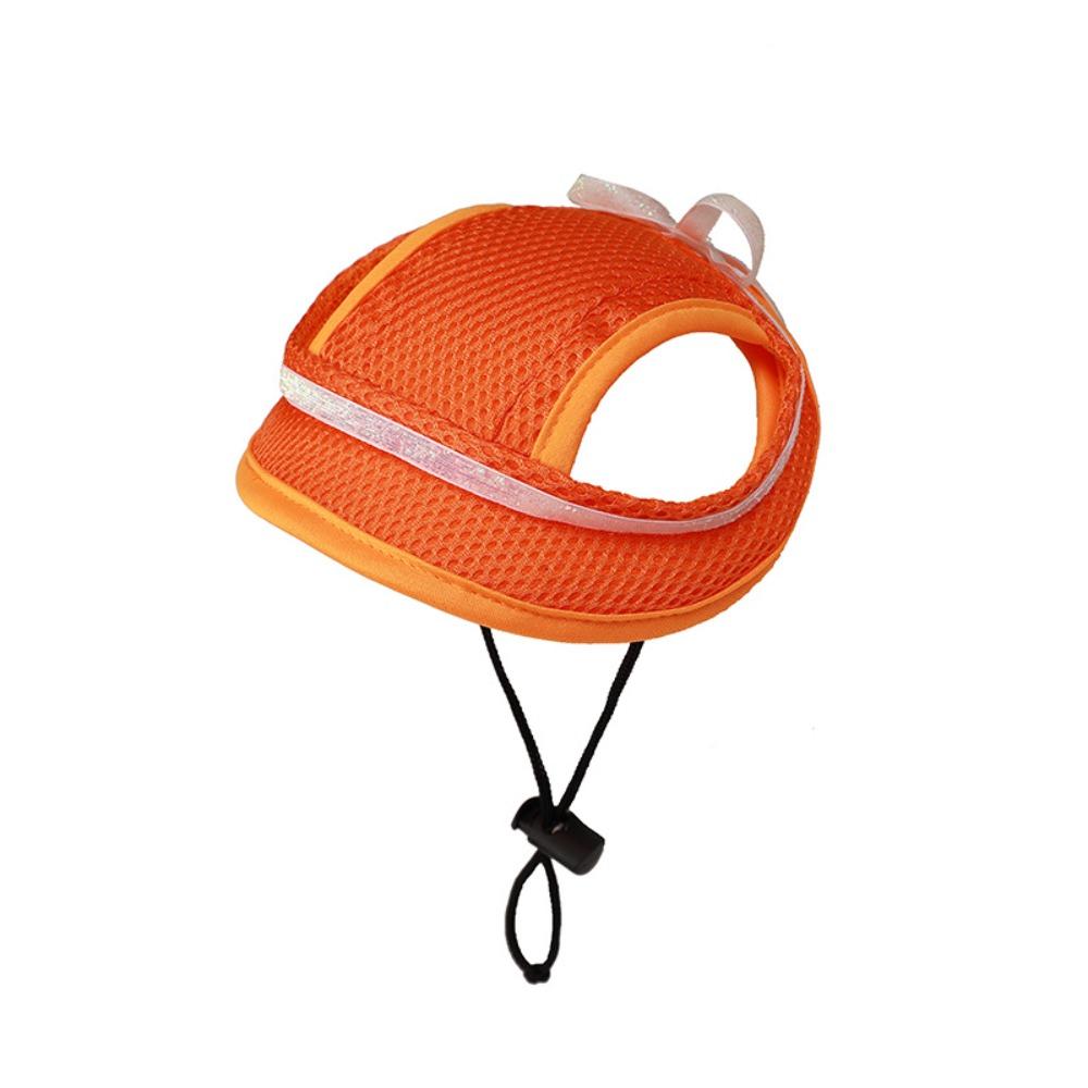with Ear Holes Puppy Sun Protection Cap Breathable Dog Visor Hat Pet Mesh Sun Hat  for Dogs Cats