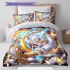 Cartoon Pattern Bedding Quilt Set Quilt Cover Pillowcase Home Decoration Birthday Gift (1 * Duvet Cover + 2 * Pillowcase, Without Core)