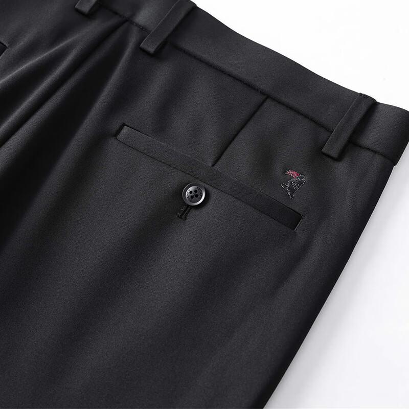 Tucano Men's Casual Pants Autumn Winter Thick Warm Comfortable Classic Business Dress Trousers Black 29