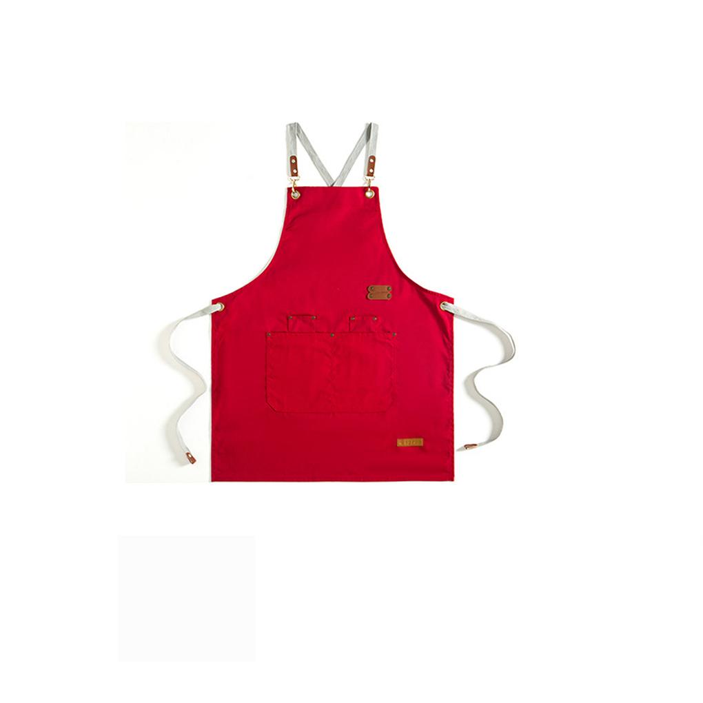 Grembiuli in tela per uomo, grembiule multicolore da uomo con tasche anteriori, regolabile, per la casa, protezione per grigliate e ristoranti