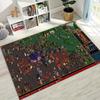 Retro Heroes of Might and Magic Map Games Art Rug for Bedroom Living Room Sofa Home Doormat Decor,Large Kids Non-slip Floor Mat