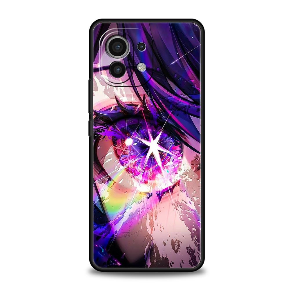 Cartoon Cute Eyes Art Phone Case For Xiaomi 14 13 12 11 Lite 13T 12T 11T Pro 9T Mi Poco X6 X5 M3 X3 Pro F5 F4 F3 5G Black Cover