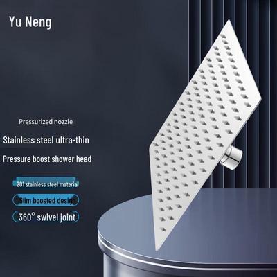 Tête de douche pressurisée ultra-fine en acier inoxydable 201 YUNENG