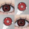 Eyeshare 2Pcs Red Contact Lenses 14.5mm Contact Lenses Big Doll Eye Color Iris For Eyes Natural Cosmetics Annual Contacts