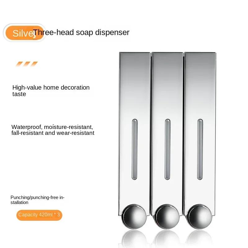 Neuer Stil 420ML Hotelküche Badezimmer Manueller Wandmontierter Seifenspender Duschgel Shampoo Presstyp Flüssigseife Zubehör