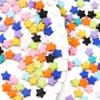 50PCS Star Beads Cute Acrylic Star Loose Beads for DIY Craft Jewelry Making Bracelet Necklace