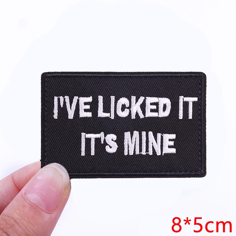 Hats Jeans Embridered DIY Letter Slogan Embroidery Sew Patch Iron On Patches For Clothing Thermoadhesive Patches Jackets DIY