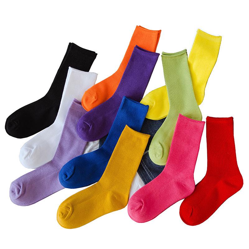 New Arrival Retro Women Lady Cotton Loose Socks Winter In Tube Korean Designer Christmas Socks