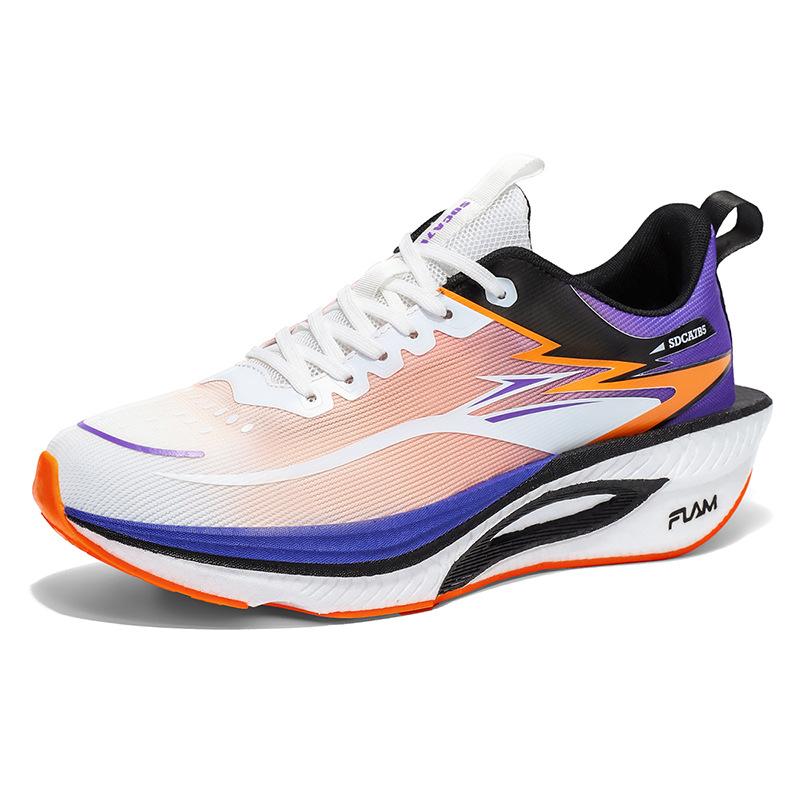 New flying fire. Ultra-light casual shock-absorbing carbon board running shoes men's and women's breathable soft-soled rebound sports shoes