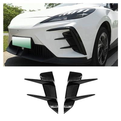 ABS interiérové ​​doplňky Spojler předního nárazníku Boční kryt větracího otvoru Kompatibilní pro MG4 EV2022-2024 Dekorační nálepka 2ks