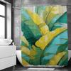 Watercolour Plant Palm Leaf Shower Curtain Print Nordic Minimalist Polyster Bathroom Curtains Home Decor Curtain With Hooks