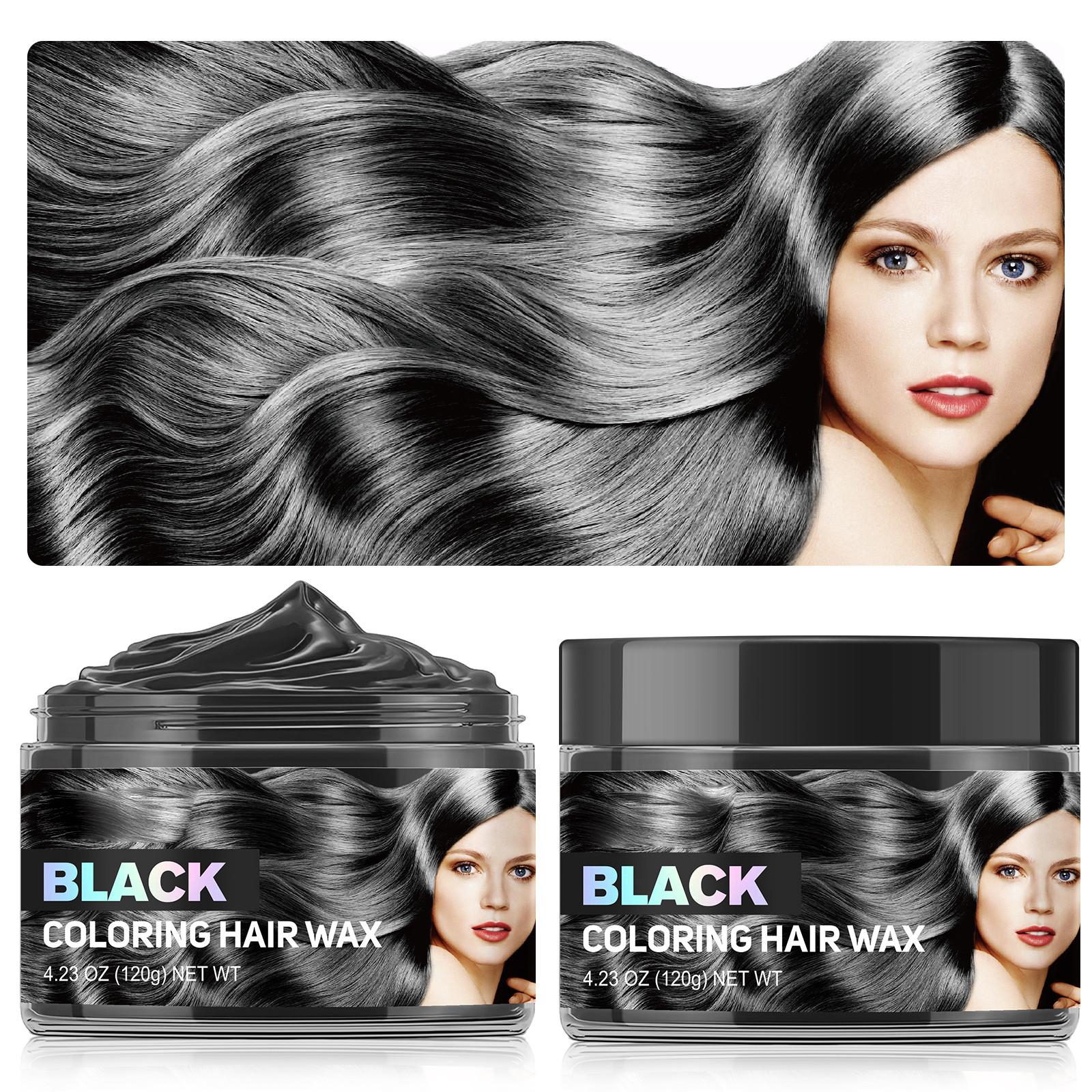 

Цветной воск для укладки волос, 9 цветов, парикмахерский одноразовый крем для окрашивания волос, укладка унисекс One Size чёрный