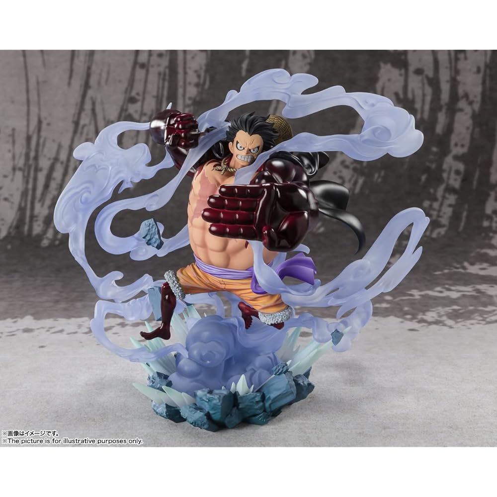 TAMASHII NATIONS Figuarts Zero One Piece Monkey D. Luffy Gear 4 Action Figure 210mm PVC ABS Painted Collectible
