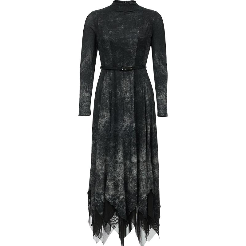 

VEROMODA Women s Ombre Ruffle Hem A-Line Dress L