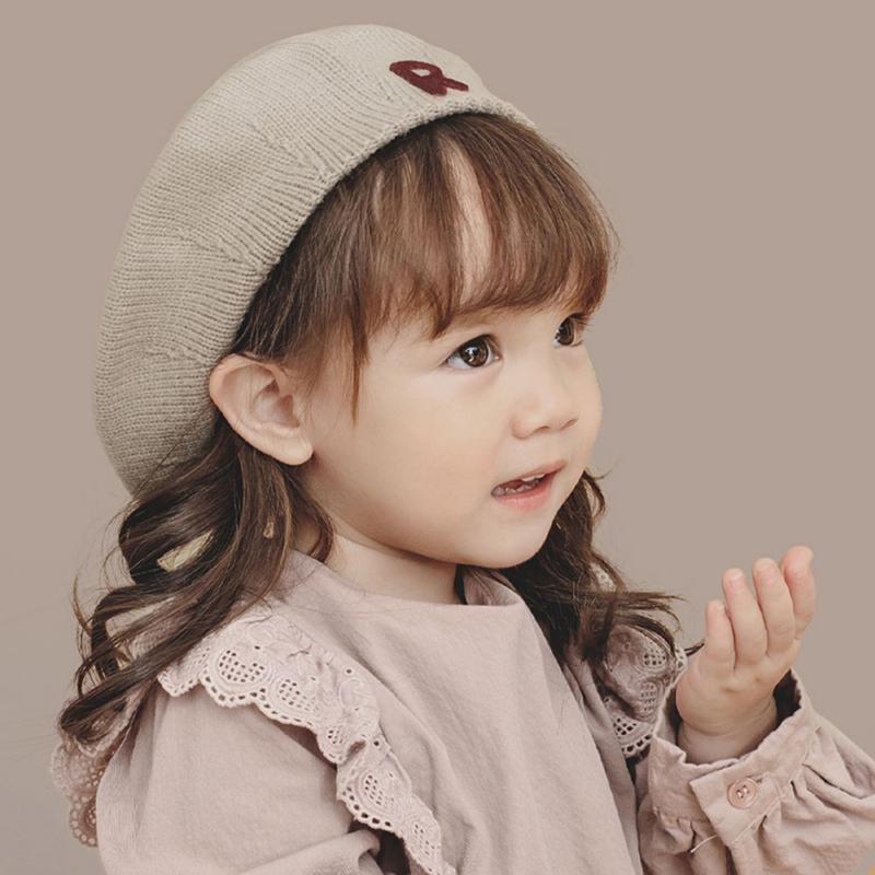 Kids Knitted Beret Baby Painter Hat Super Cute Pumpkin Hat Children's Hat