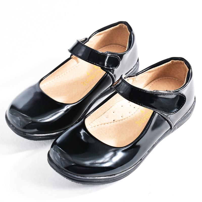 Children s Black Leather School Shoes for Flag Raising, Etiquette, Choir, and Performances Size 41, 25.8cm