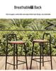 Nordic Modern Minimalist Designer Outdoor Bar Stool with Backrest