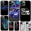 JDM Car Evo Phone Case Cover For iPhone 16 15 14 Plus 11 12 Mini 13 Pro Max Apple X XR XS Max