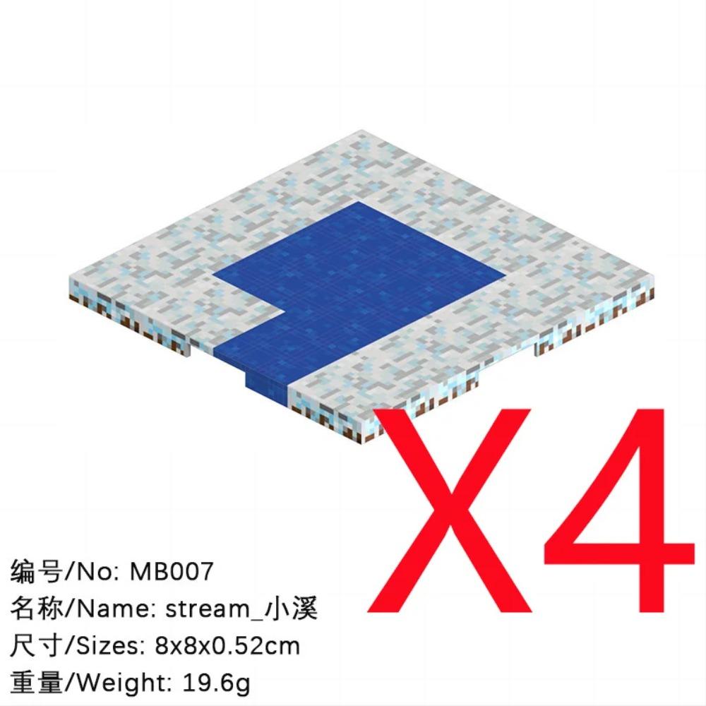 Animal Wheat Block Scene Building Mine World Magnetic Base Plate Magnetic Building Block Toys Children's Toys Gift DIY 2CM X045