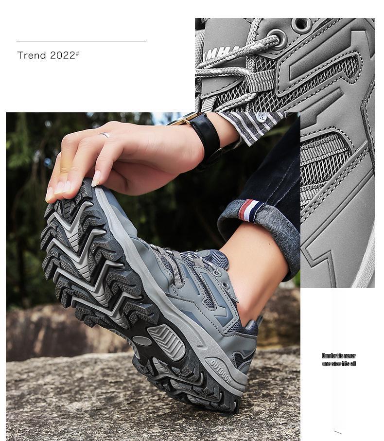 2024 Outdoor High-Top Hiking Shoes, Plus Size, Unisex Couple Style