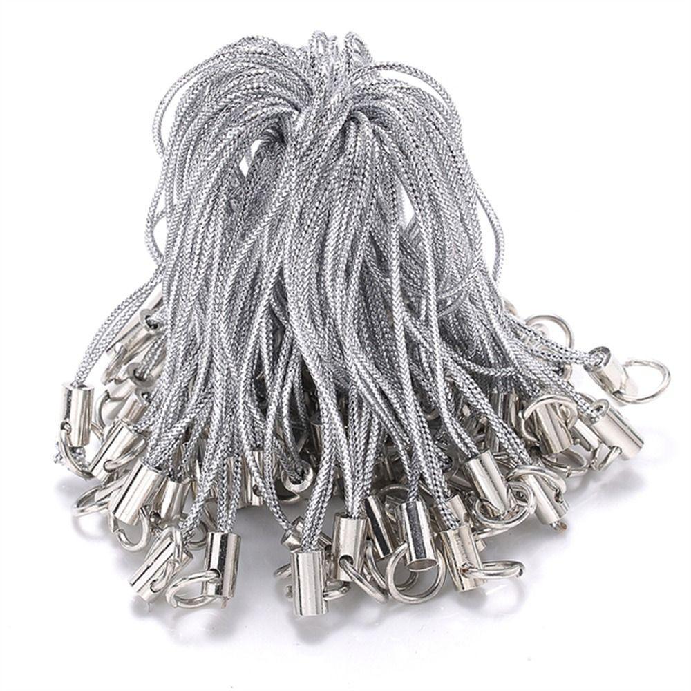 Straps Polyester Cord Lanyard Strap Cord DIY Keyring Pendant Jump Ring Lanyard Rope Keychains Cord