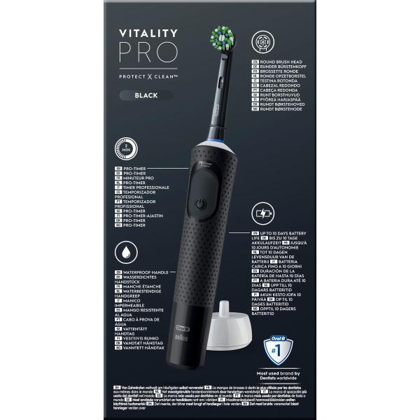 Oral-B Electric Toothbrush Vitality Pro 2 Minute Timer Black, 1 Piece