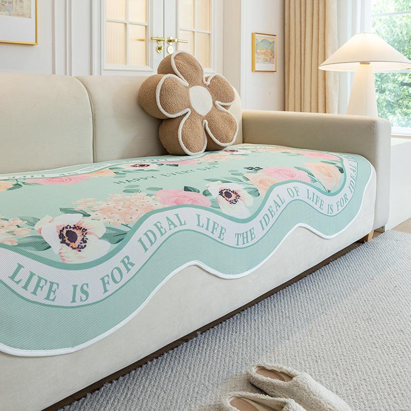 

French Special-Shaped Sofa Cushion New Summer Mat Cushion Cool Irregular Sofa Cover 90*90cm