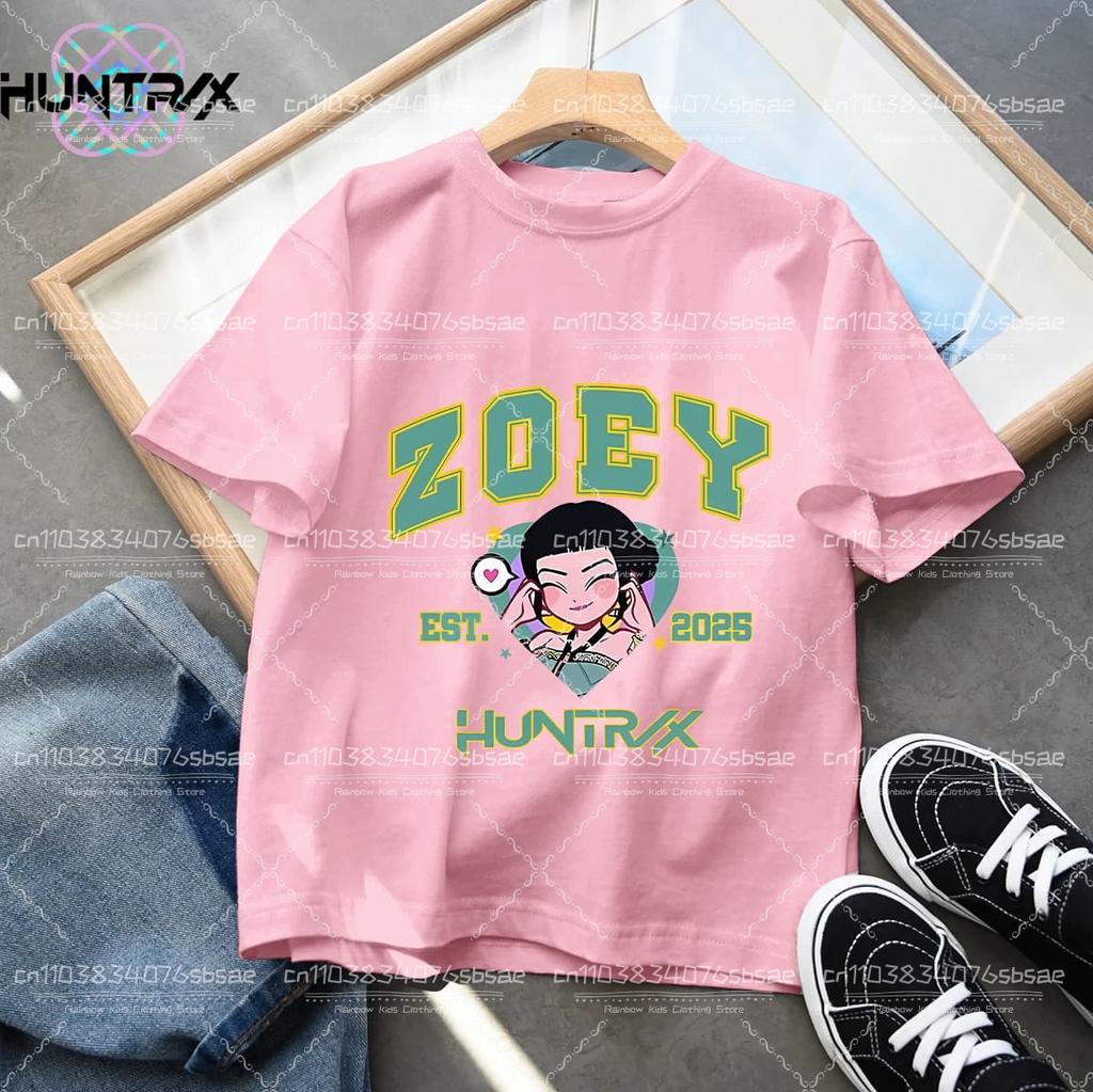 Saja Chlapecké tričko Anime Kpop Lovci démonů Dětská trička Dětské oblečení 2025 Nové Letní Ležérní Chlapci Dívky Topy s krátkým rukávem