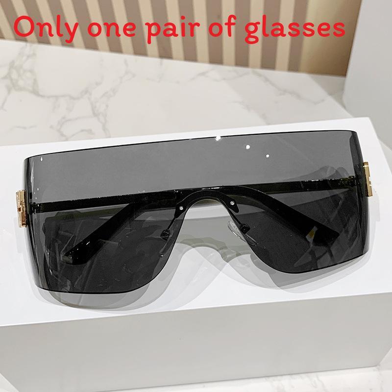 Miao Jia Y2k Frameless Sunglasses For Women Uv400 Sun Protection Fashion Accessories