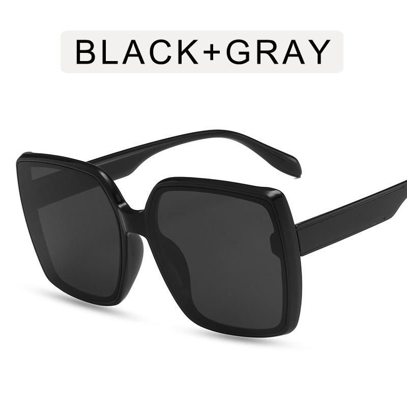 Korean Style Women Sunglasses Fashion Big Frame Square Shape Women's Glasses New Fashion Designer Sunglasses Woman