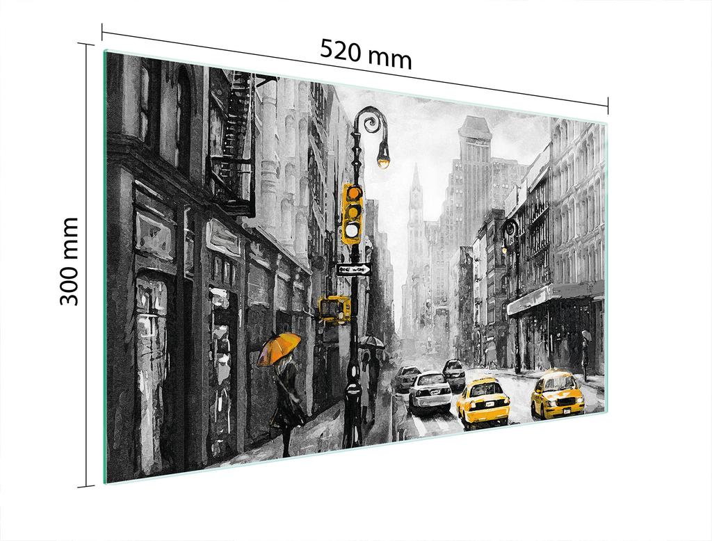 SZKLANA DESKA DO KROJENIA 52x30 MIASTO