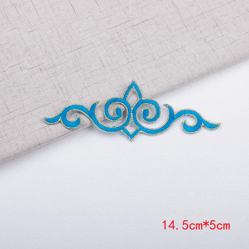 

3 шт. красочные цветы утюг на аппликации одежда отпариватели одежда вышивка нашивка кружево ткань наклейка нашивка ремесло шитье синий