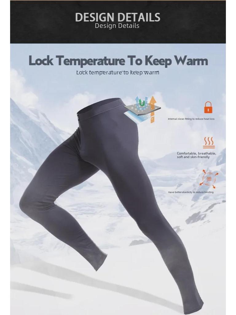 Men's Autumn & Winter Slim Warm Cotton Wool Trousers