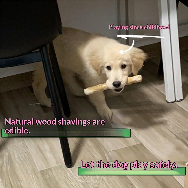 Natural Coffee Wood Dog Molar Chew Toys Safe Non Splinter Stick Stress Relief for Teething Puppies Small Breed Dog Daily Play