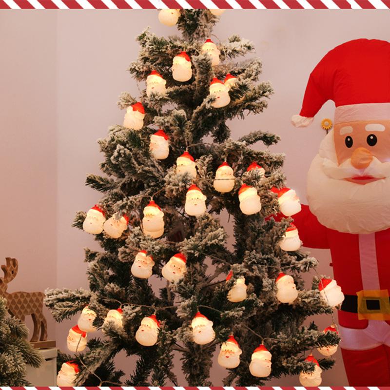 3M Vánoční dekorační světla Sněhulák Vločka Santa Claus Světelný řetěz Vánoční stromek Dekorační potřeby Lampion Přívěsek