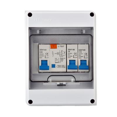 Boîte de distribution électrique étanche avec disjoncteur, boîtier de protection à montage en surface, boîte de jonction en plastique