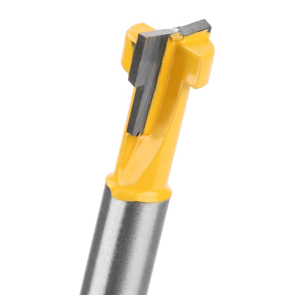 9,52 mm 38" T-Nutschlitz Schlüsselloch Fräser 14"" Schaft Holzbearbeitung Schlüssellochfräser